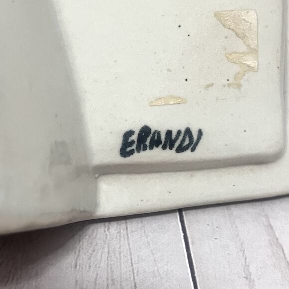 Mexican Talavera Painted Pottery Photo Frame Floral 3x4 Photo Signed by Artist - Picture 5 of 10